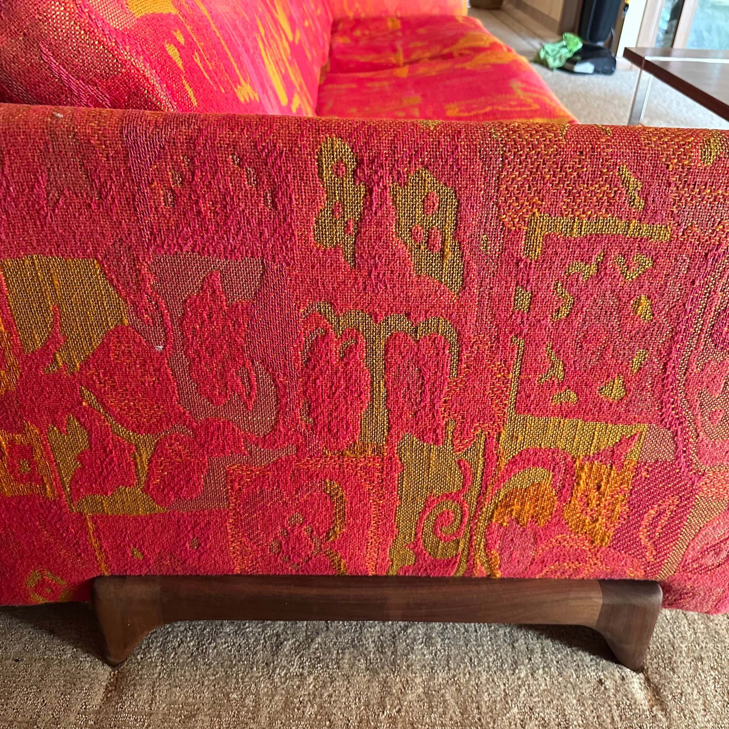 1960s Mod Print Sofa | Featuring antique, vintage, and mid-century