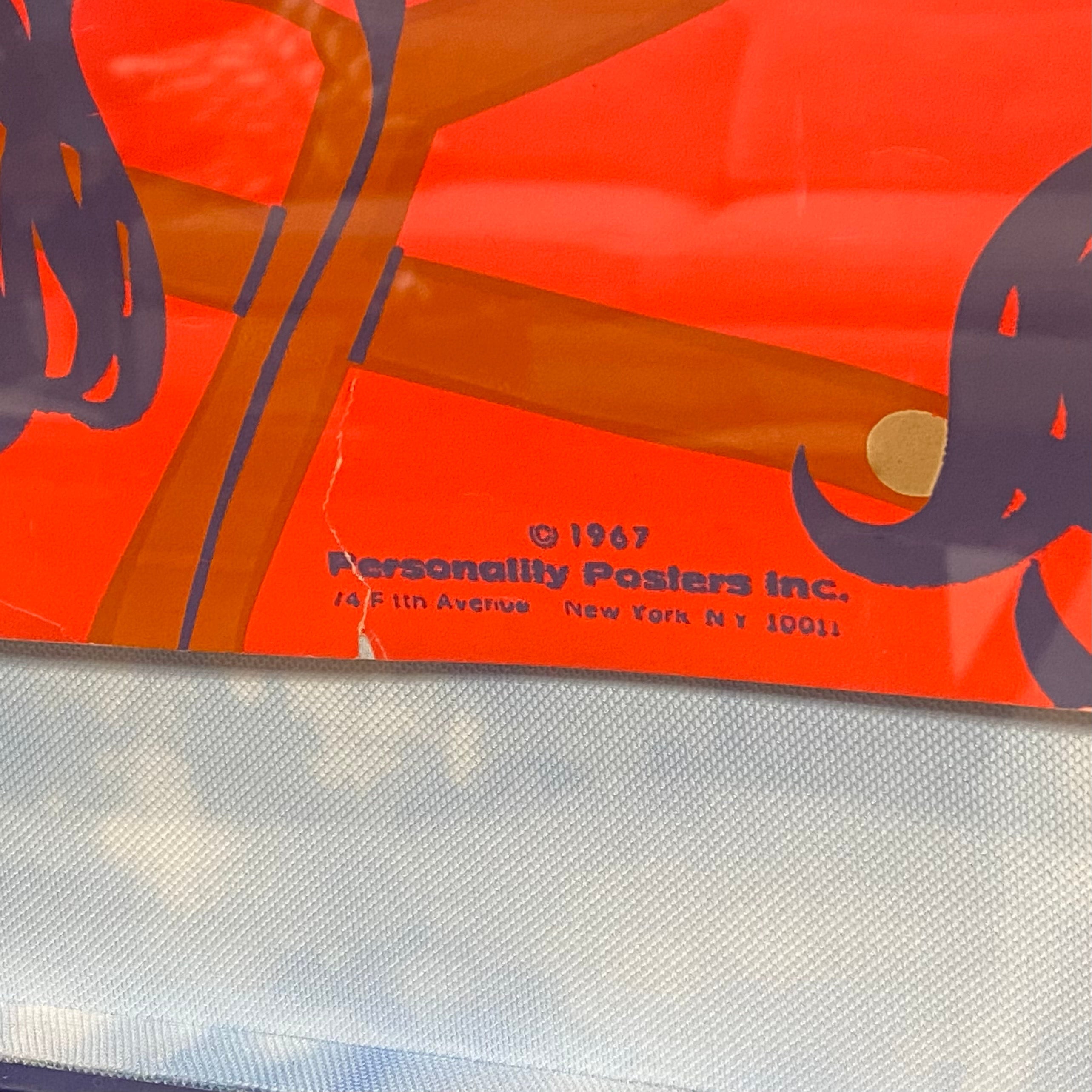 Vintage Beatles Black Light Poster, Lucy in the Sky with Diamonds