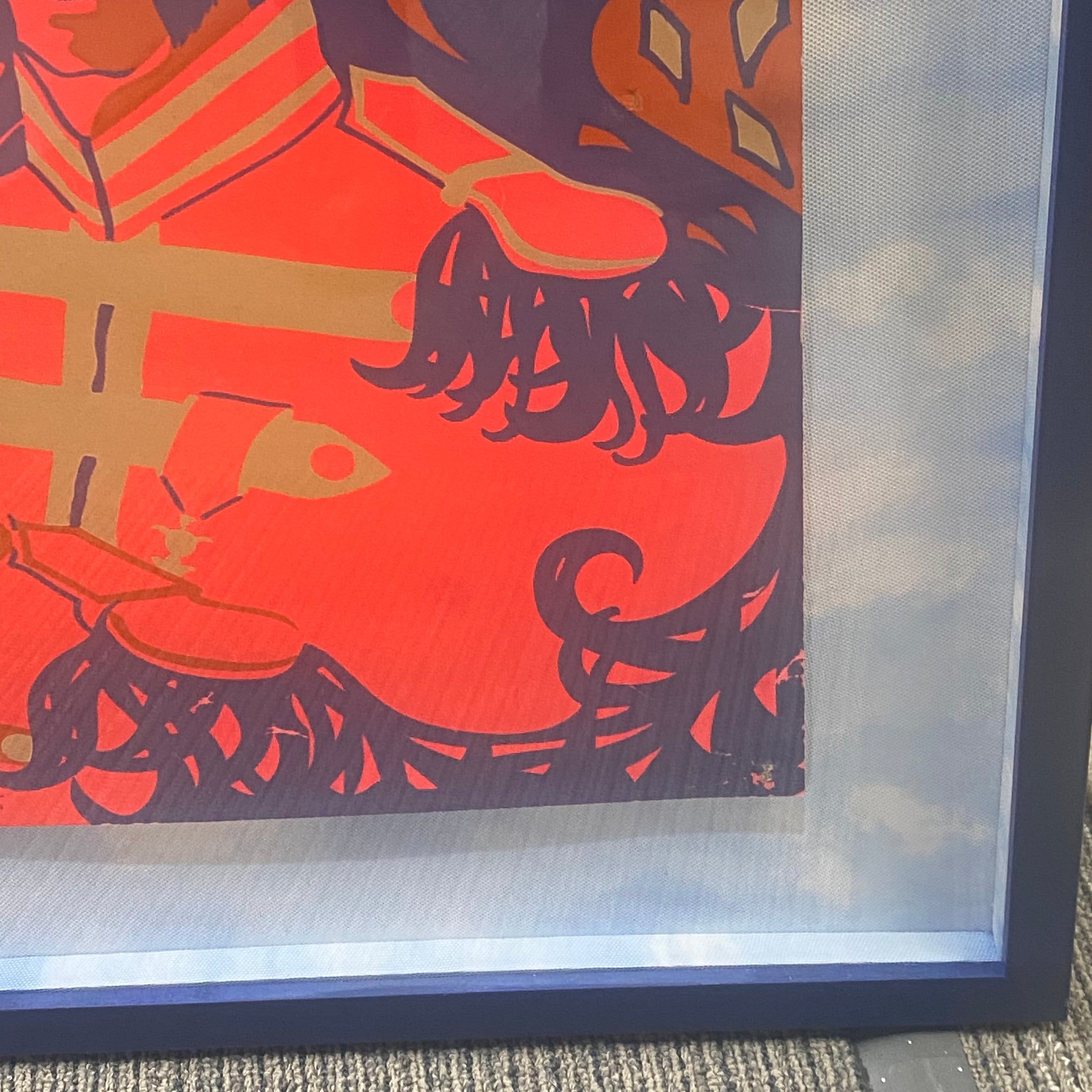 Vintage Beatles Black Light Poster, Lucy in the Sky with Diamonds