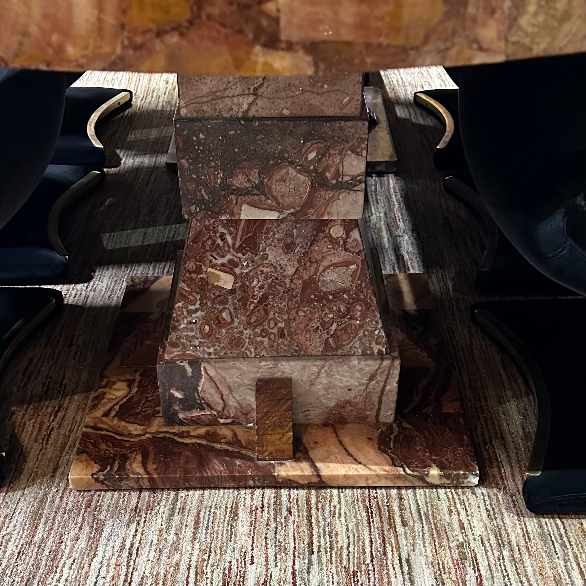 Vintage Muller Oval Onyx Dining Table | Featuring antique