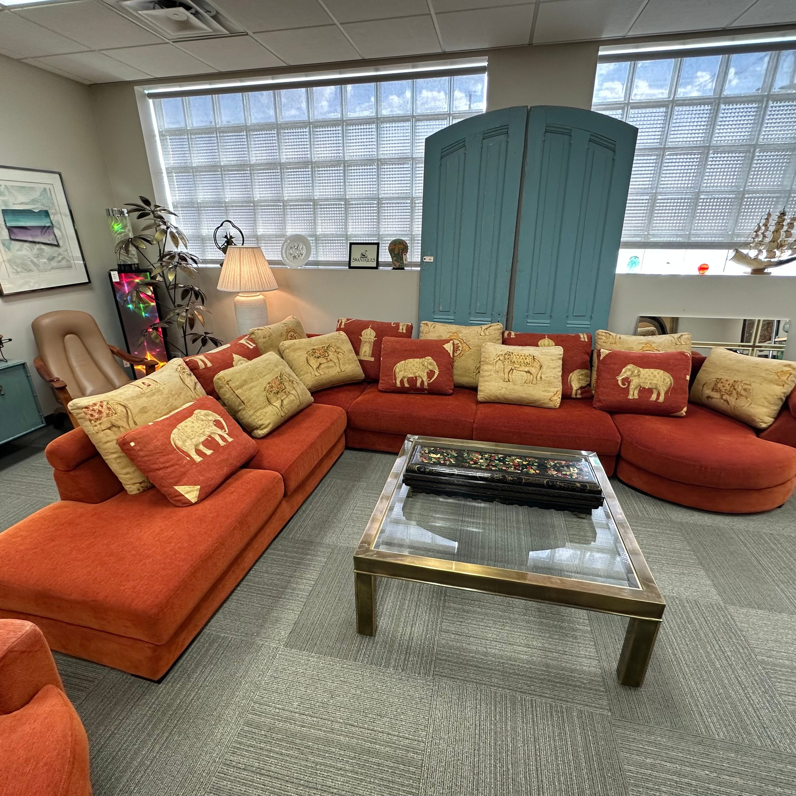 RocheBobois Entr'Acte Sectional by Hans Hopfer Featuring antique